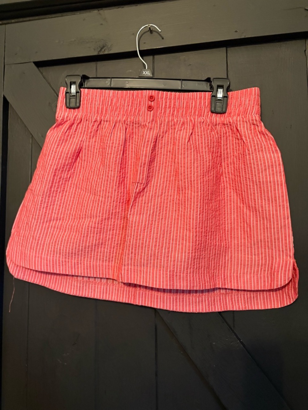 Luxx Coral Pink Striped Skirt